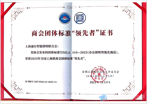 荣获2023年全国工商联商会团体标准“领先者”-032